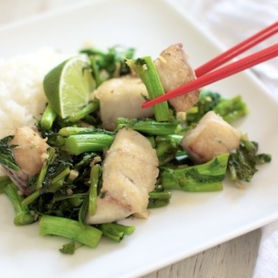Ginger Fish with Broccoli Rabe Ginger FIsh JBride 9
