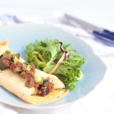 Ratatouille Omelettes. Cheer for the downtrodden. Ratatouille Omelet (1)