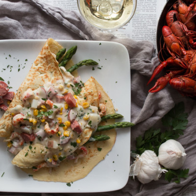 After the boil. Crawfish Crepe Recipe. Crawfish Crepes Jessica Bride for BelleAnnee (6 of 7)