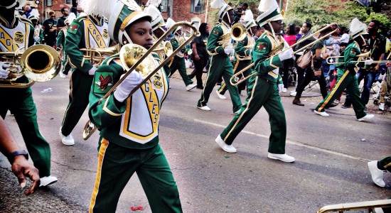 mardi gras band - parade