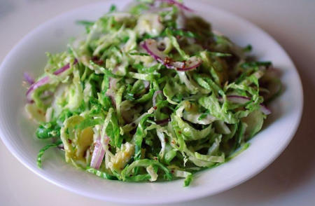 Food52 and Merrill Stubbs make Brussels Sprouts Salad (photo from Food52.com)