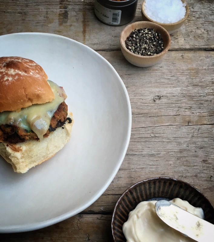 Black Bean Burgers by Jessica Bride for Belle Annee
